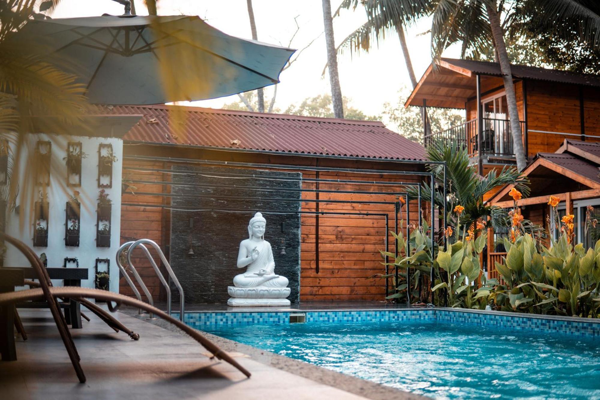 Tranquill Riverside Luxury Cottages With Bathtub, Candolim Bagian luar foto